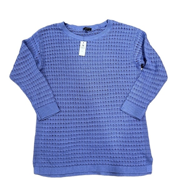 NWT Talbots Woman’s Purple Knitted stretchy Top Size SP - Picture 1 of 7
